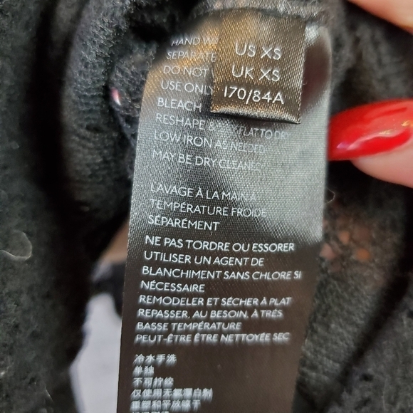 Free People Coffee In The Morning Top sz. XS Black - Picture 13 of 13